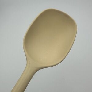 Vintage Hutzler Melamine Beige Serving Spoon Kitchen Utensil Thailand #526